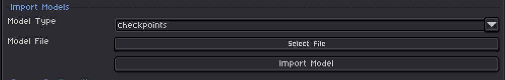 Import Model Dialog